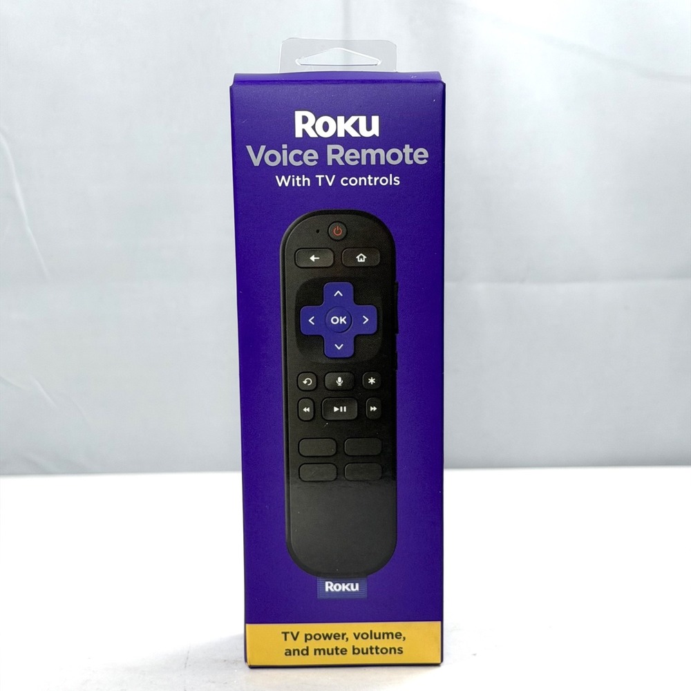 Roku Voice Remote-Compatible with All Roku Models (Channel Shortcuts Vary) New